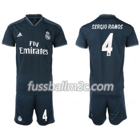Fußballtrikots Real Madrid SERGIO RAMOS 4 Kinder Auswärts Trikotsatz 2018-2019